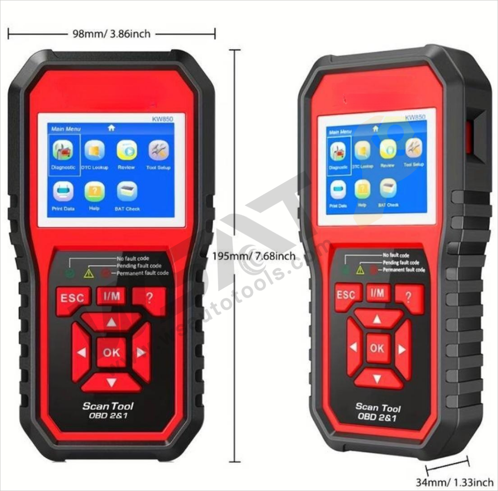 3 In 1 OBD2 Scanner Diagnostic Tool