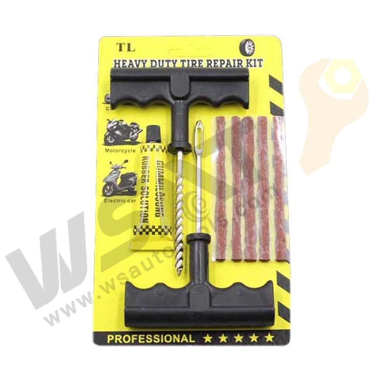 Tire Repair Tool Kit with Blister Card