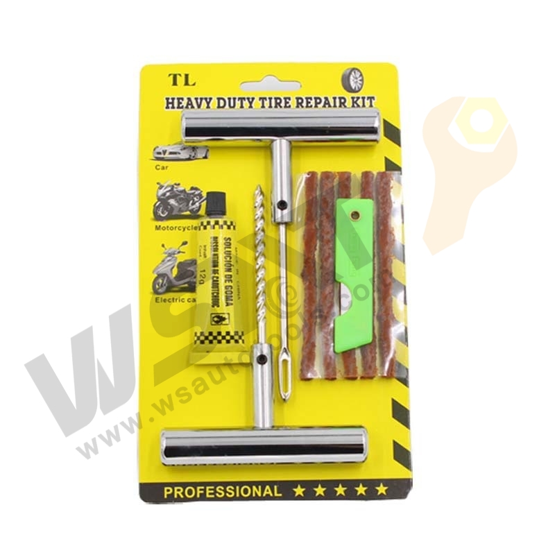 Tire Repair Tool Kit with Blister Card