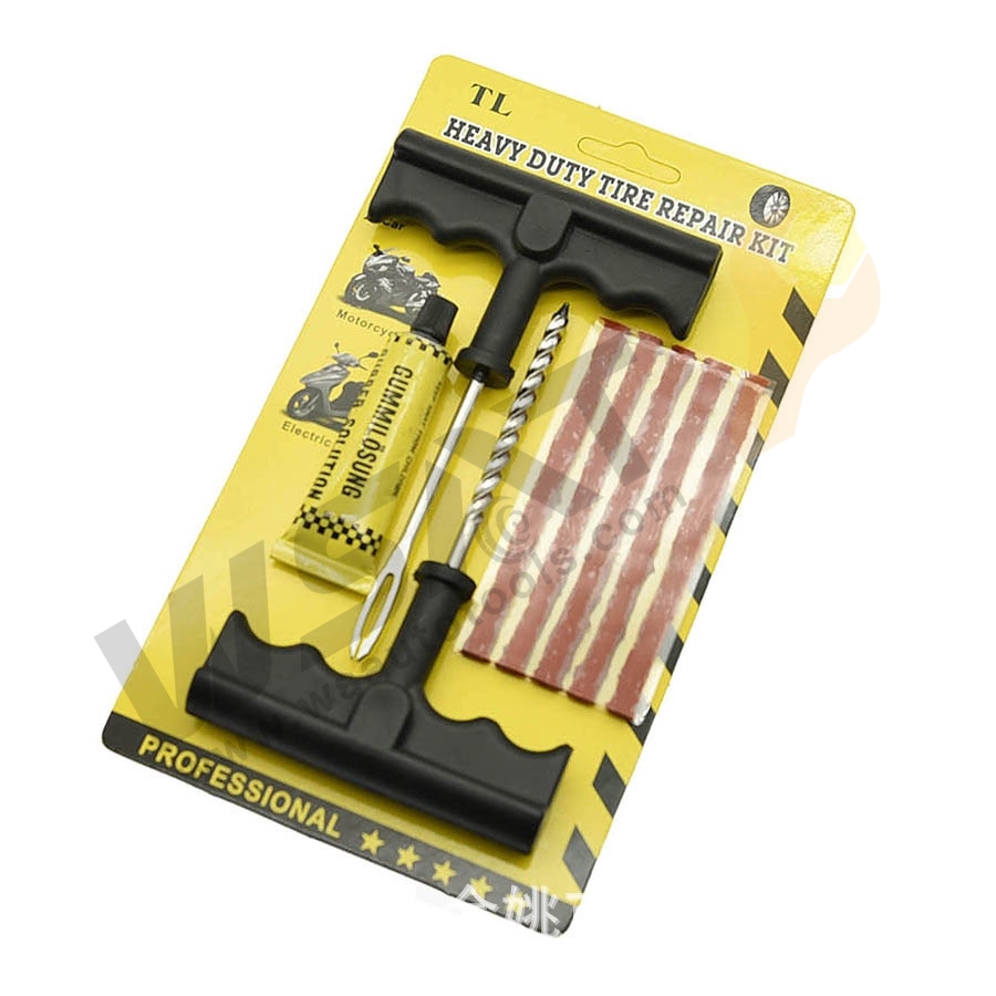 Tire Repair Tool Kit with Blister Card