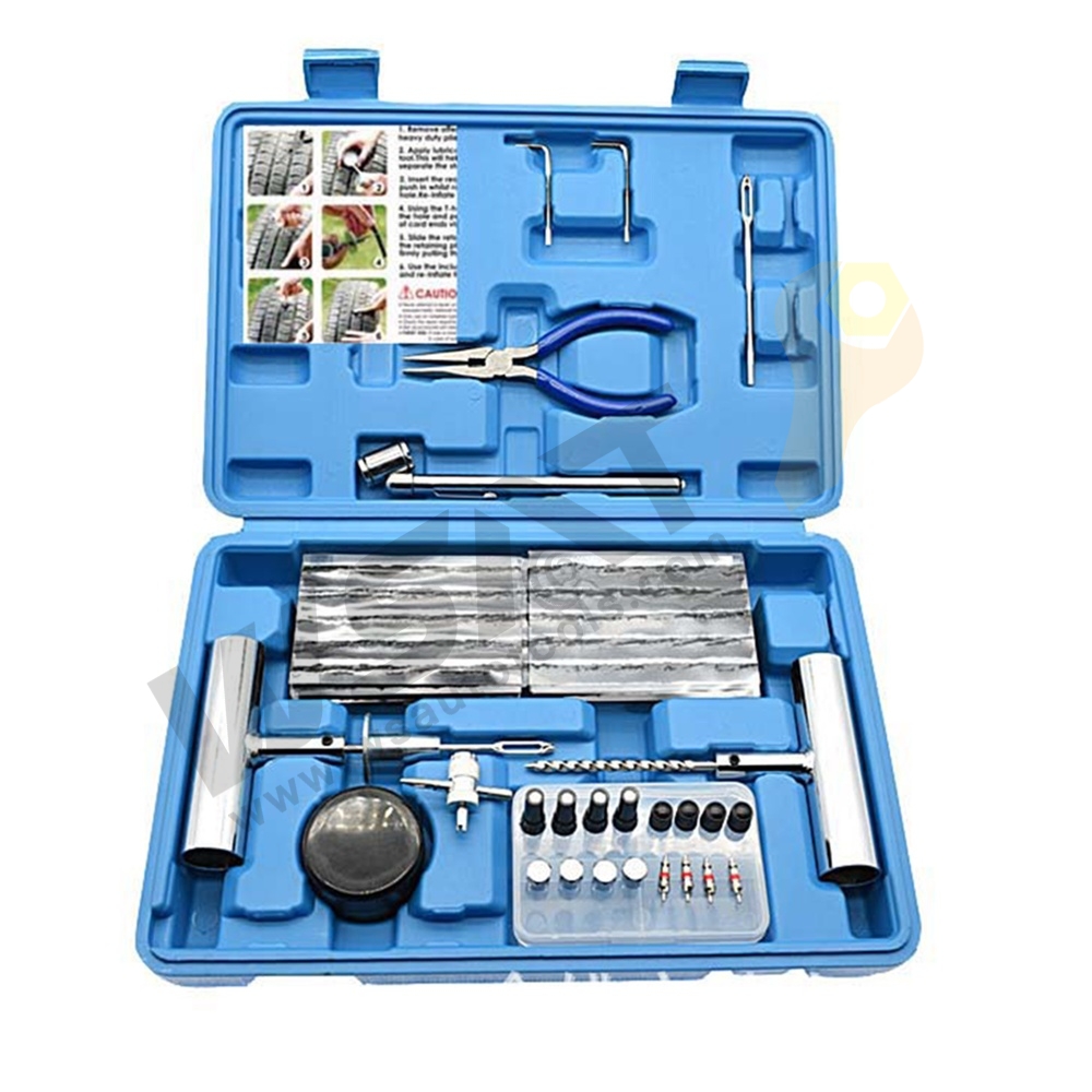 Tire Repair Tool Kit with Plastic Blow Case
