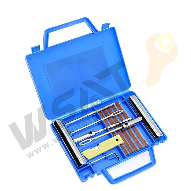 Tire Repair Tool Kit with Plastic Blow Case