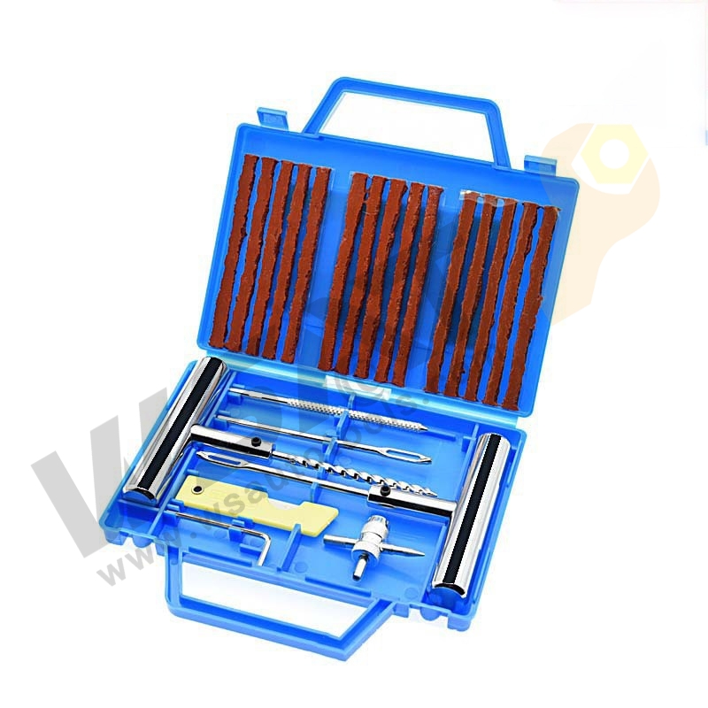 Tire Repair Tool Kit with Plastic Blow Case