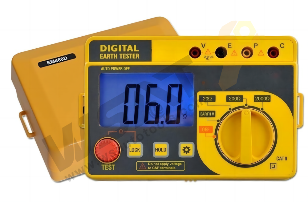 Digital Earth Resistance Tester