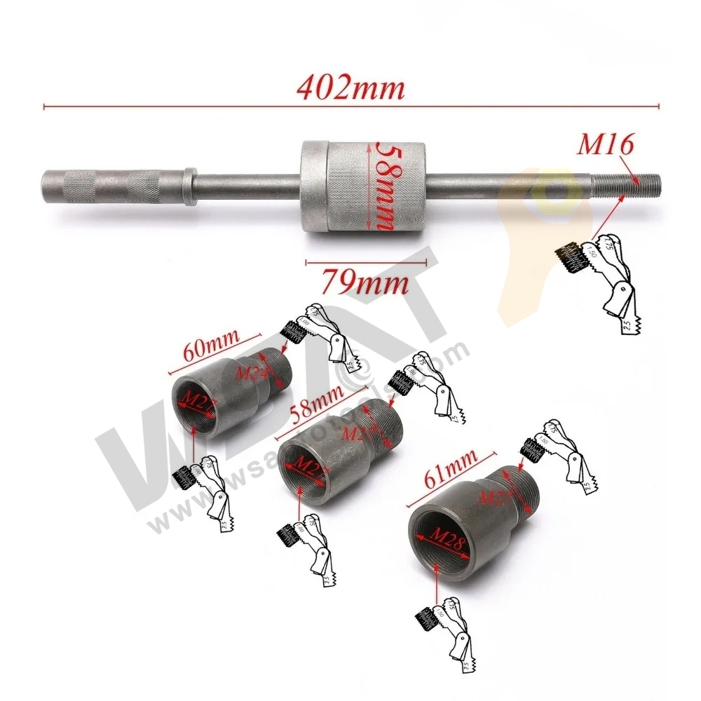 Motorcycle Flywheel Puller Universal Dirt Bike ATVs Full Set M30 M24 M16