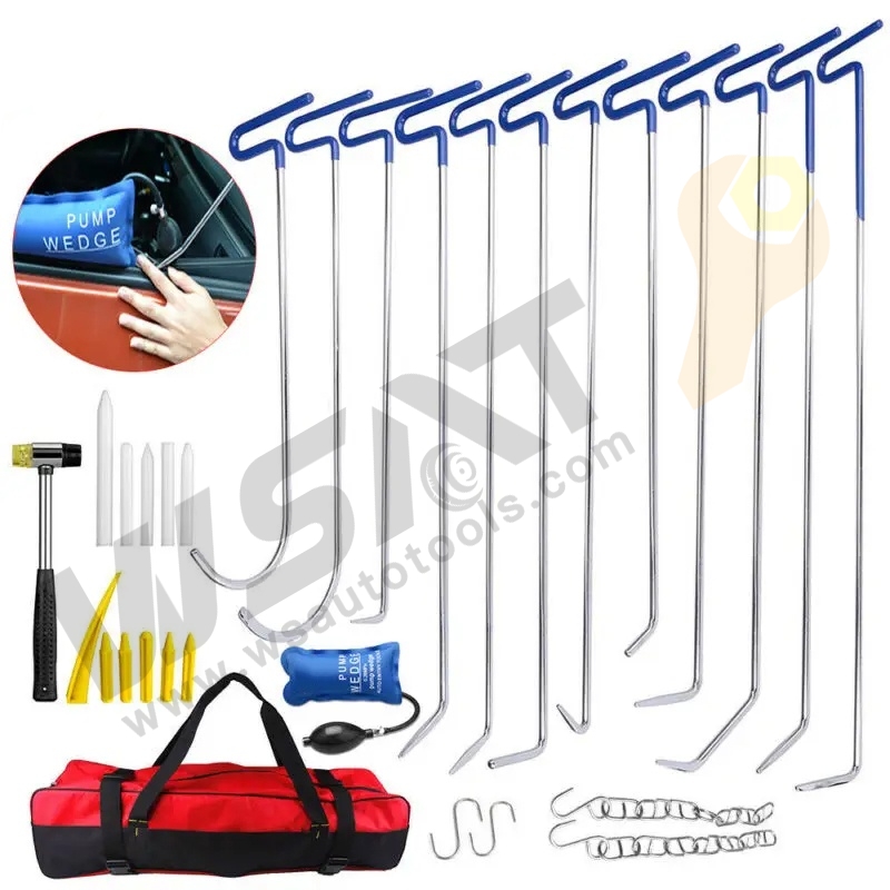 13 Crowbars professional car dent repair tool push hook rods tool for car dent repairing