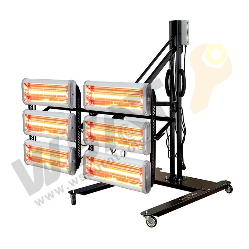 Shortwave Infrared Paint Curing Lamp for car body paint repair 1200W/2600W/3900W/7800W