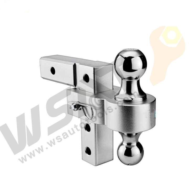 2-Ball Adjustable Aluminum Trailer Hitch