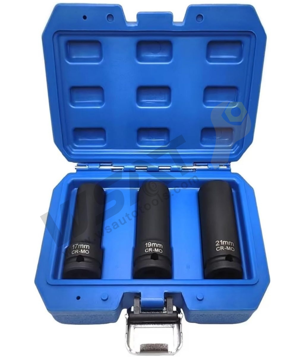 3PCS 1/2"Dr Damaged Wheel Nut Remover