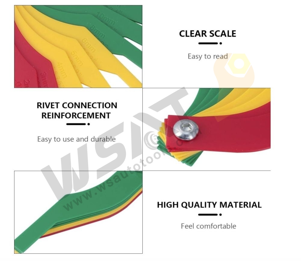 Car Brake Pad Scale Thickness Gauge