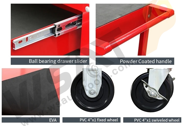Three-layer Tool Cart With 1 drawer