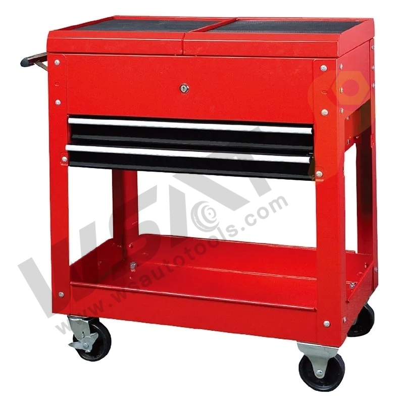 Tool Cart With 2 Trays and 2 Drawers Rolling Utility Cart