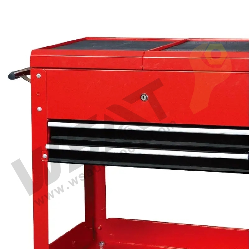 Tool Cart With 2 Trays and 2 Drawers Rolling Utility Cart