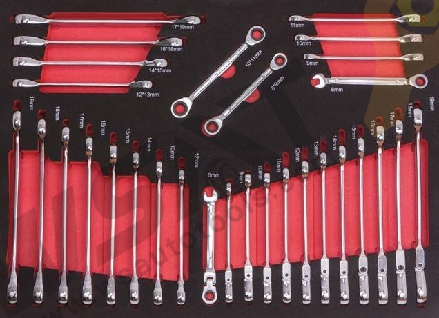 262PCS  7-Drawer Tool Trolley With Tools