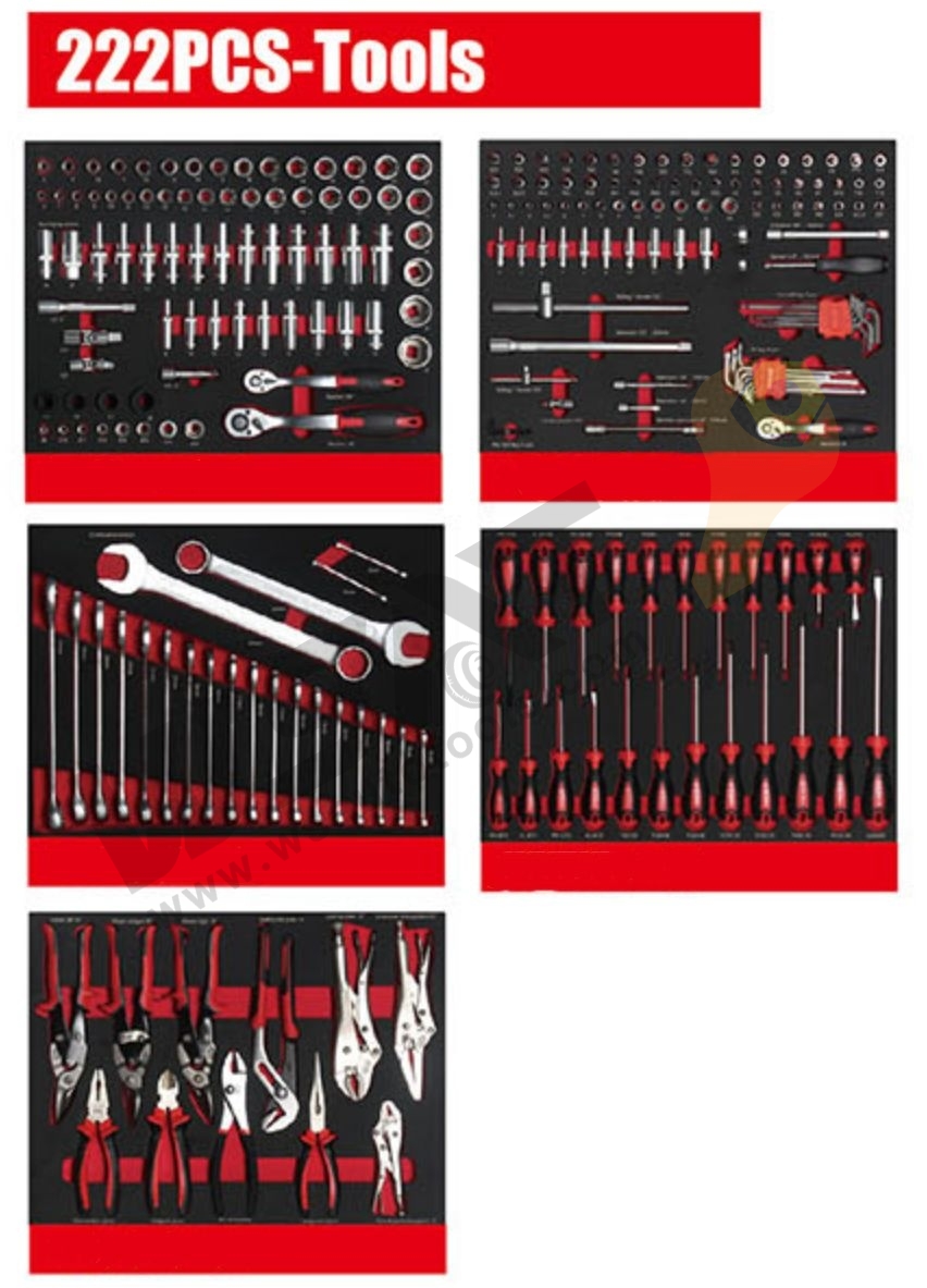 Tool Cabinet With 222pcs Tools
