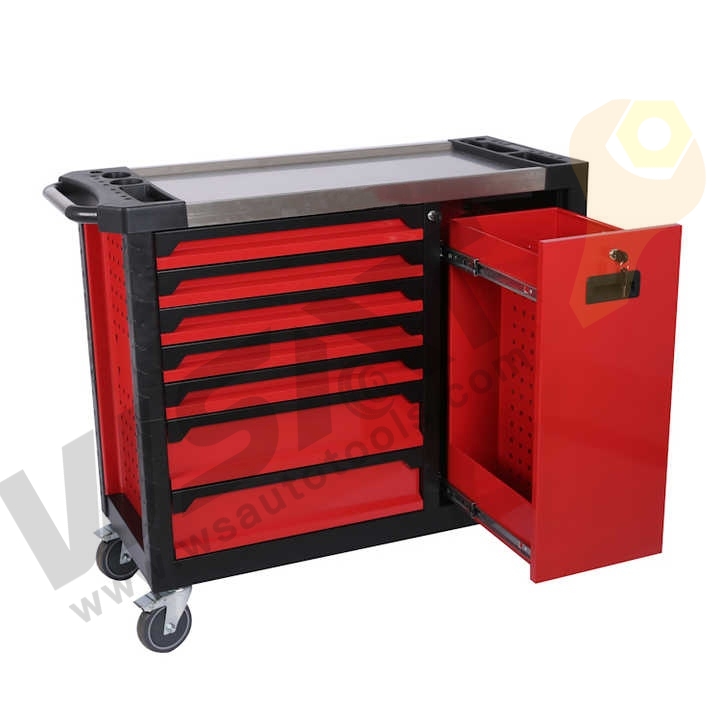7 DRAWERS METAL TOOL CABINET FOR HAND TOOL WITH STAINLESS STEEL TOP