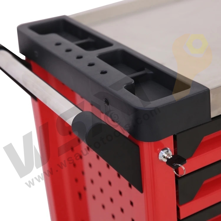 7 DRAWERS METAL TOOL CABINET FOR HAND TOOL WITH STAINLESS STEEL TOP