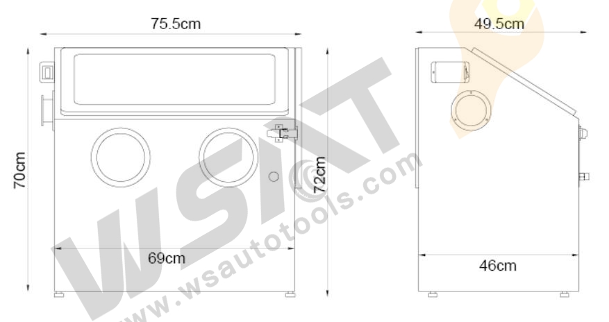 110L Cabinet Sandblaster