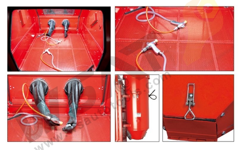 1200L Cabinet Sandblaster with Dual Working Position
