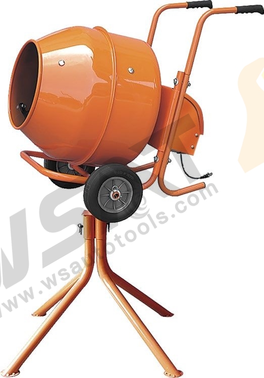 Horizontal Portable Concrete Mixer With Stander