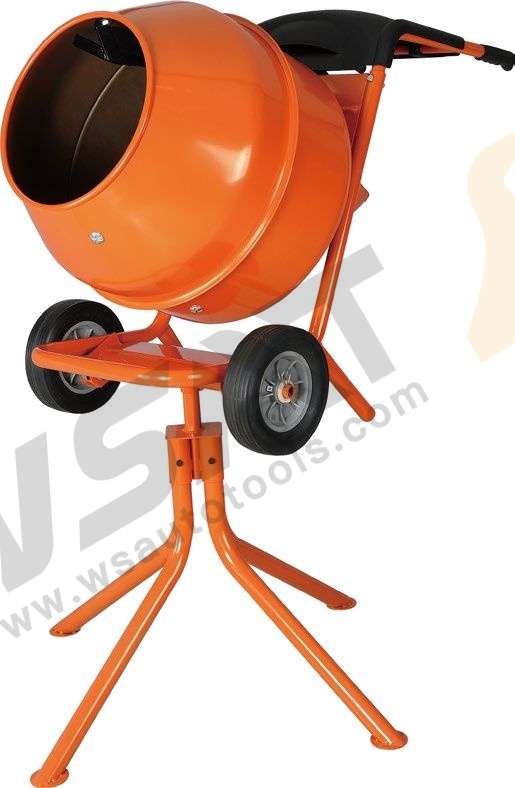Horizontal Portable Concrete Mixer With Stander