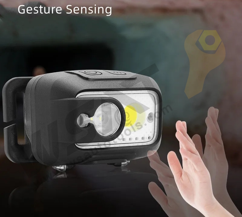 Rechargeable Battery COB LED Motion Sensor Headlamp