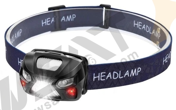 Rechargeable Headlamp Body Motion Sensor Head Lamp Head Flashlight Camping Light With Built-in Battery