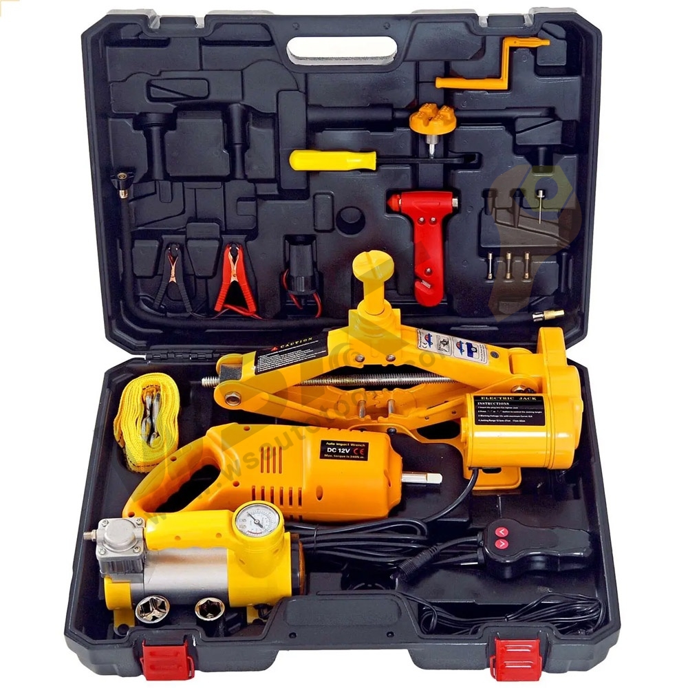 DC12V Electric Hydraulic Scissor Jack Set