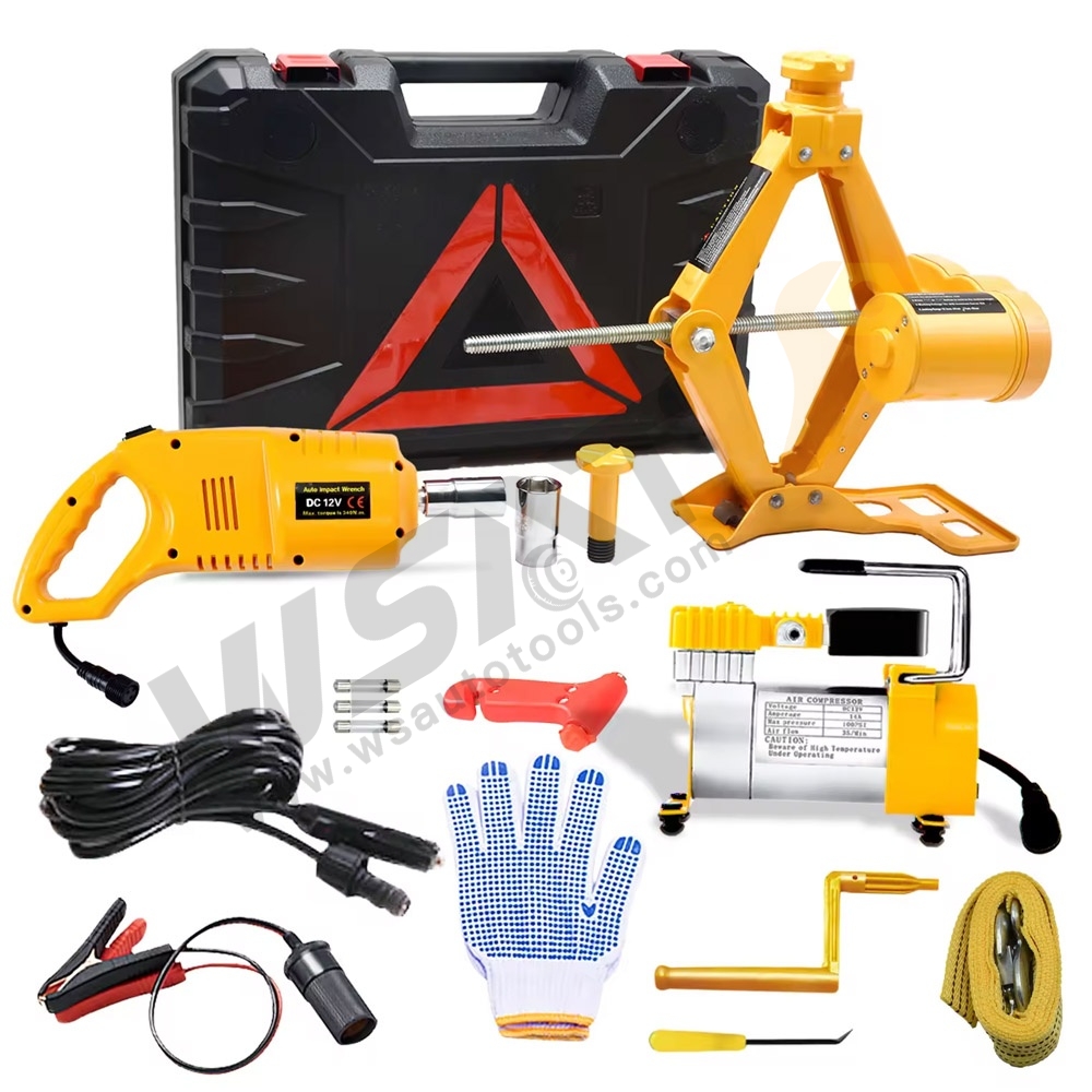 DC12V Electric Hydraulic Scissor Jack Set