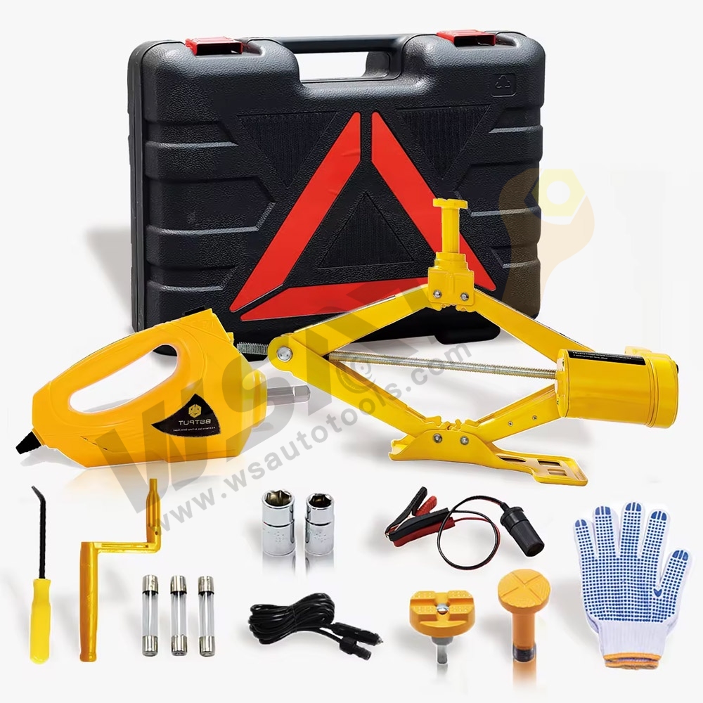 DC12V Electric Hydraulic Scissor Jack Set