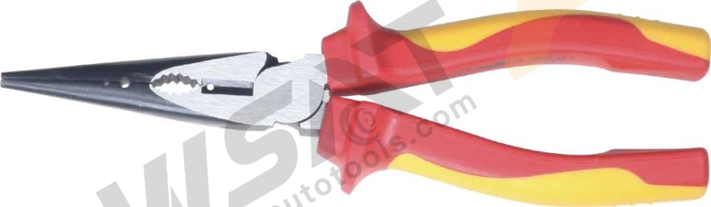 Insulated High Leverage Long Snipe Nose Pliers