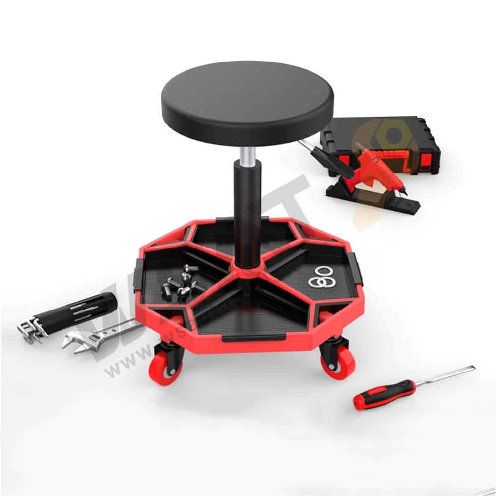 300lbs Rolling Mechanic Stool with Round Seat