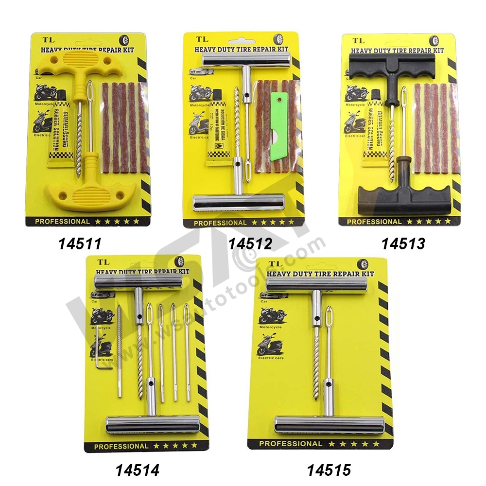 Tire Repair Tool Kit with Blister Card