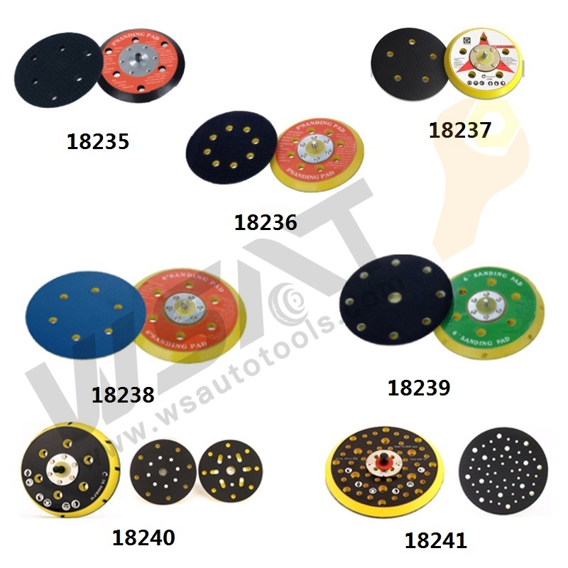 Pneumatic Sanding Pad w/hole 5"/6"