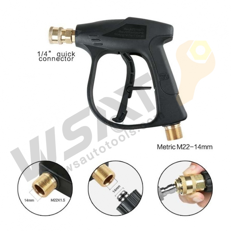 Pneumatic foam spary pot and spray gun