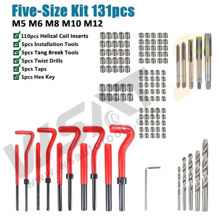 131pcs Thread Repair Kits