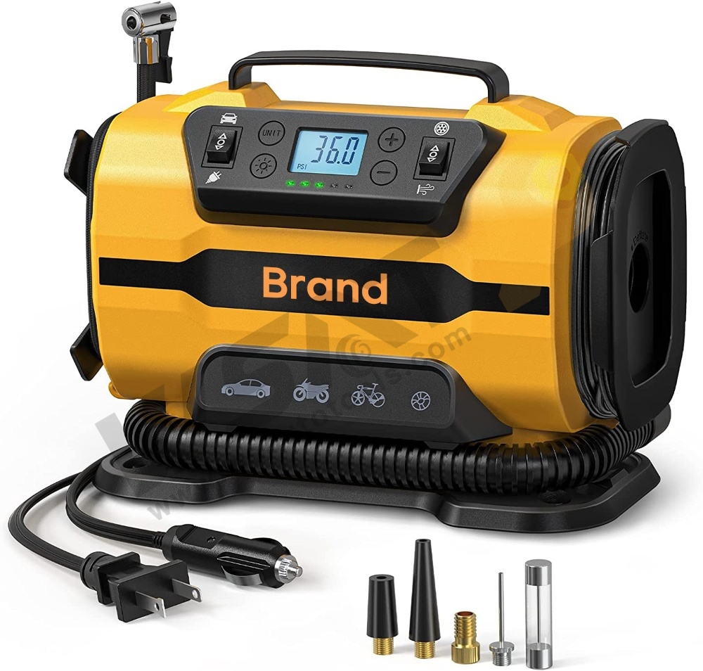 AC/DC Portable Car Tire Inflator Air Compressor