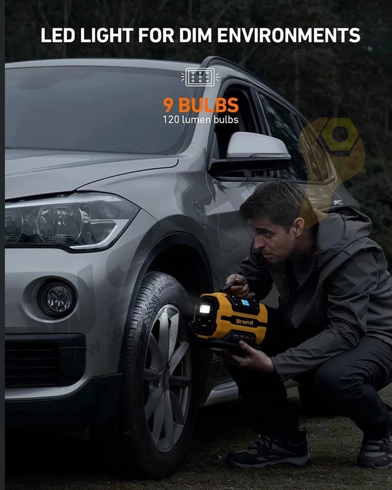 AC/DC Portable Car Tire Inflator Air Compressor