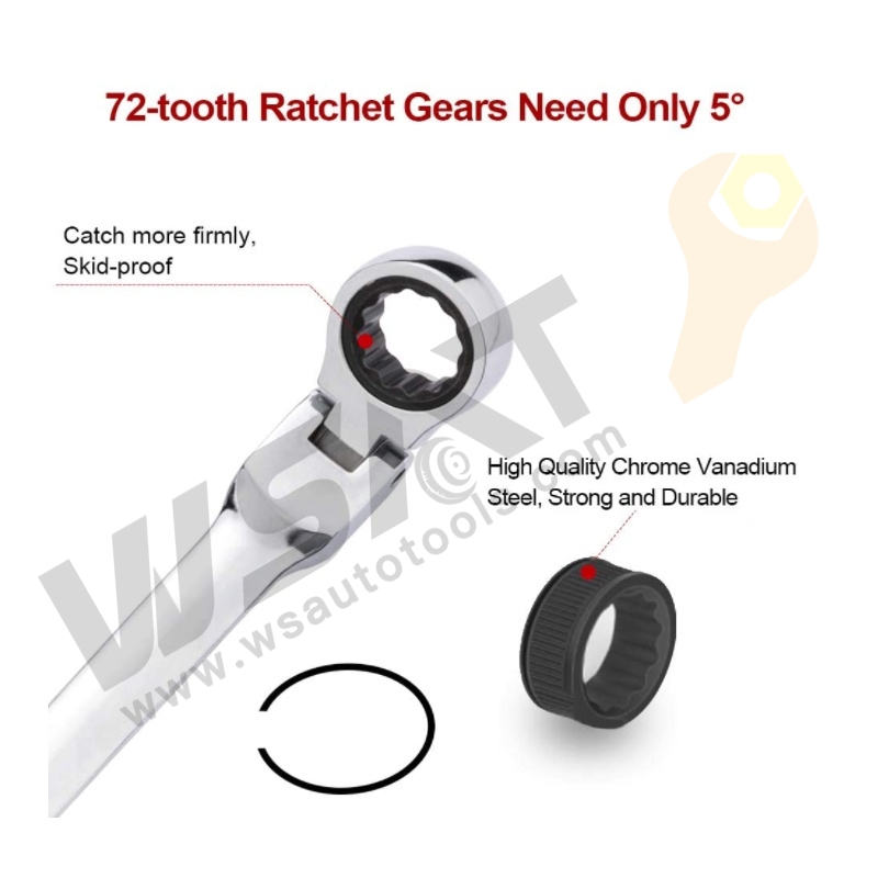 Double Ring Gear Wrench/Flexible double ring