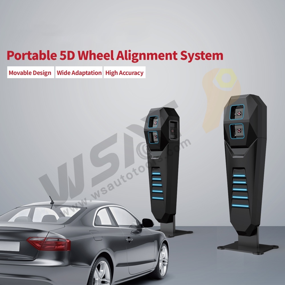 Portable 5D Wheel Alignment System