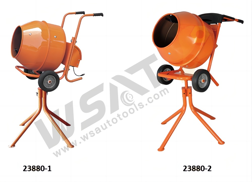 Horizontal Portable Concrete Mixer With Stander