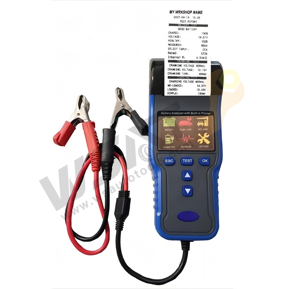 12V/24V Automotive Battery Tester with Built-in Printer