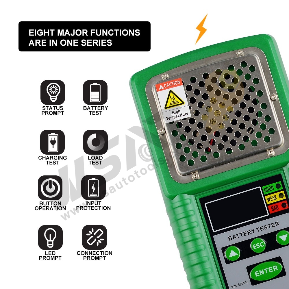 6V/12V Automotive Battery Tester for Lead Acid and Li-ion Battery