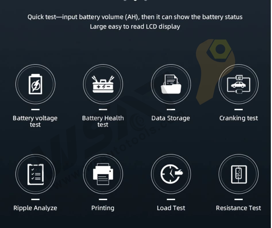 12V Automotive Battery Tester for Lead Acid Battery