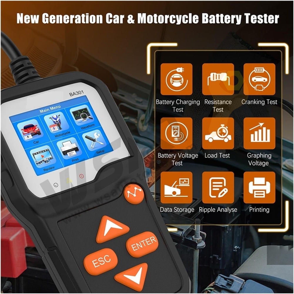 6V/12V Automotive Battery Tester for Lead Acid Battery