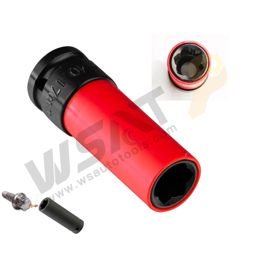 1/2" Dr. 17mm Wheel Nut Socket Mercedes Benz
