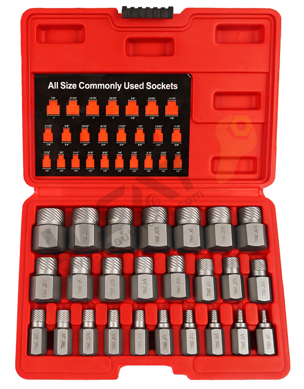 Hex-head Multispline Screw Extractor Kit--10PC/13PC/25PC