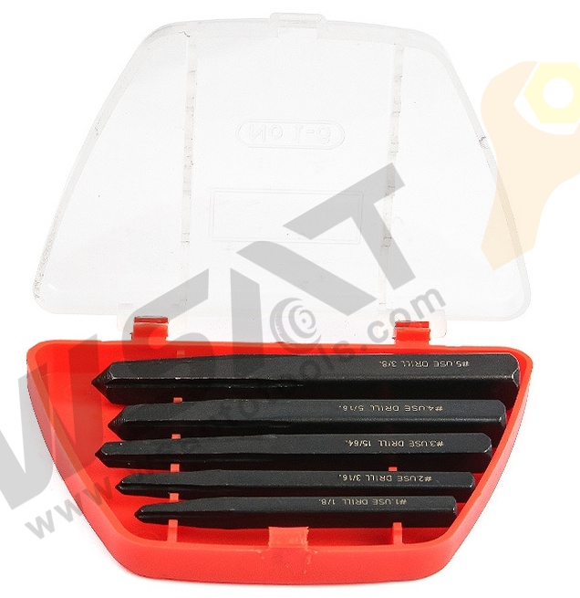 5pc Square Type Screw Extractor Set