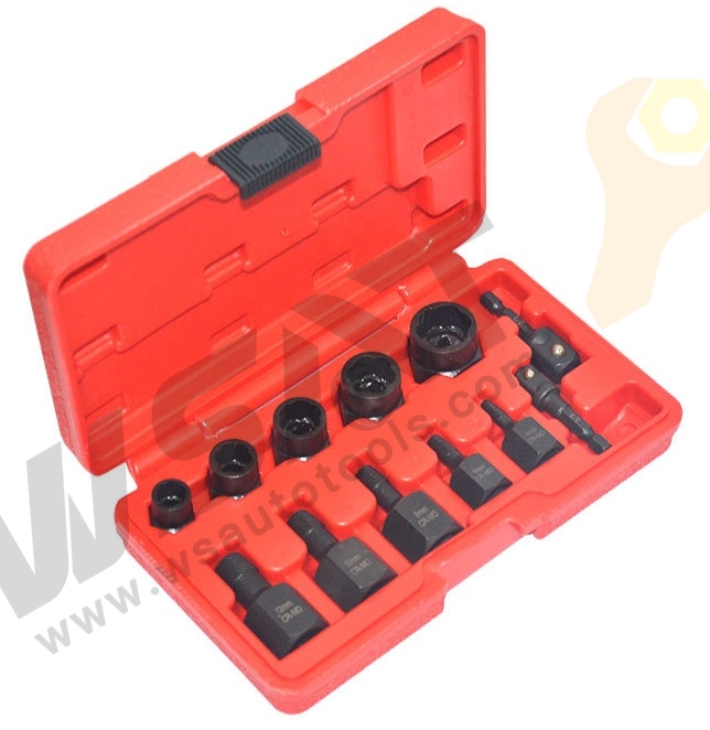 12PC Multi Spline Screw & Nut Extractor Set