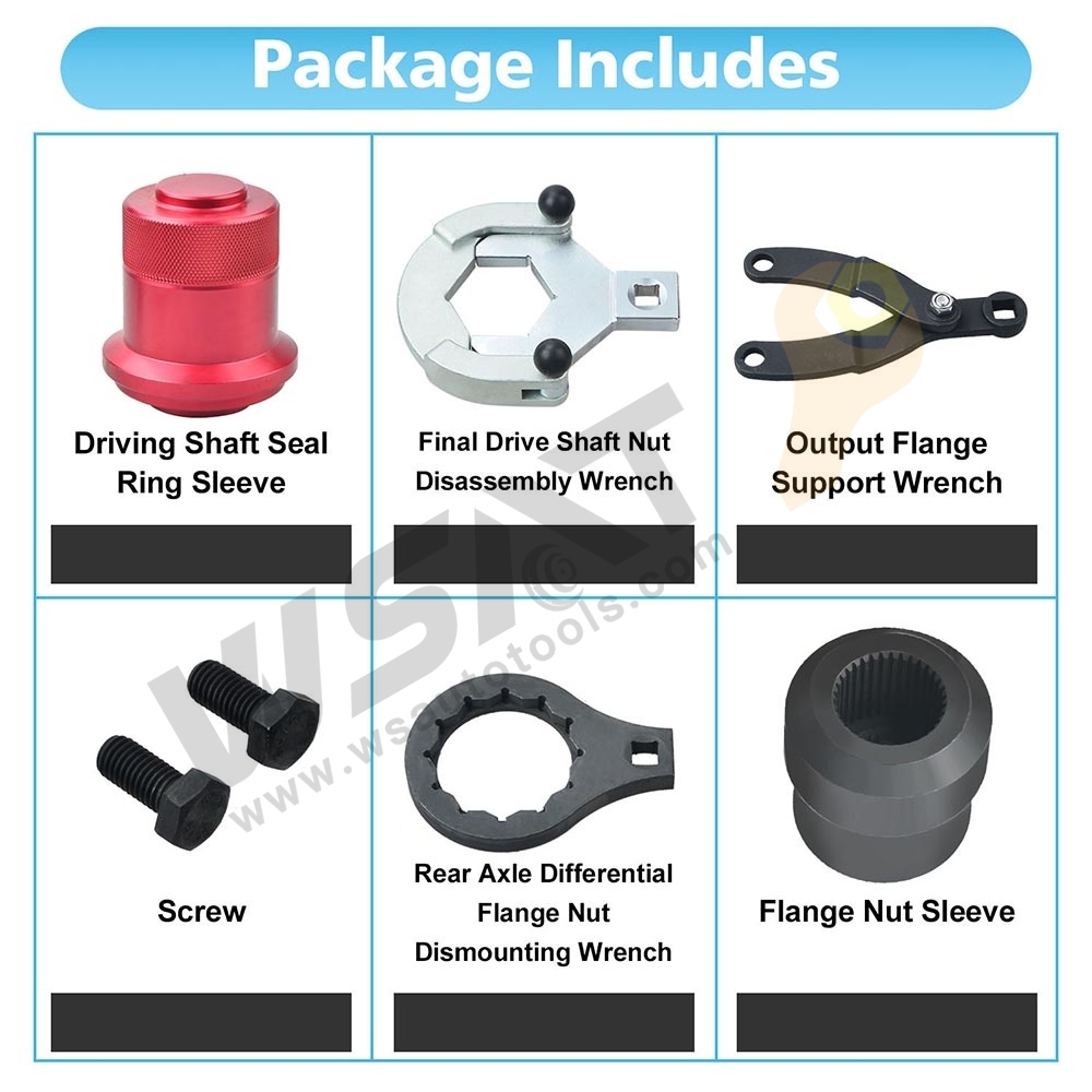 Rear Drive Axle Differential Installer and Remover Tool Kit for BMW